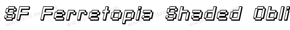 SF Ferretopia Shaded Oblique字体转换